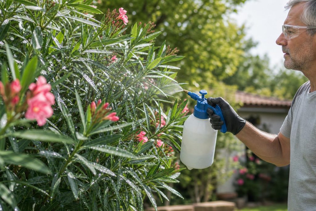 découvrez comment utiliser la bouillie bordelaise pour protéger efficacement vos lauriers roses contre les maladies et assurer leur santé tout au long de la saison.