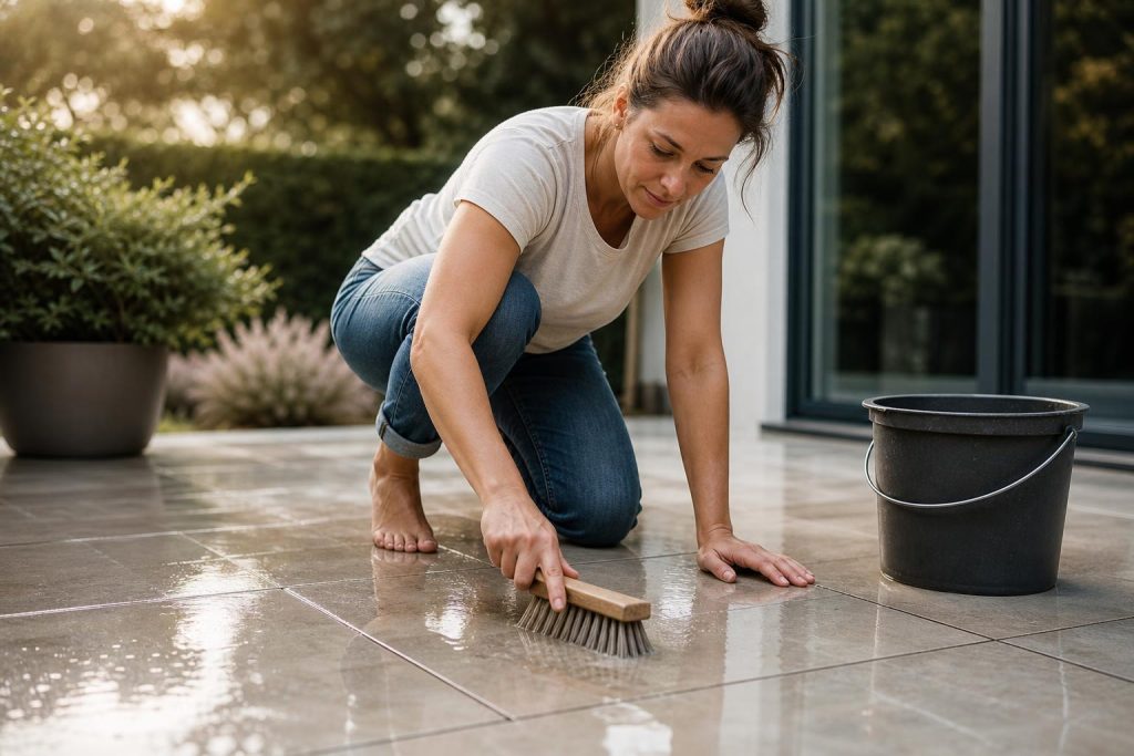 découvrez nos astuces pour nettoyer efficacement les dalles de terrasse tout en préservant leur revêtement, afin de garder votre extérieur propre et en parfait état.