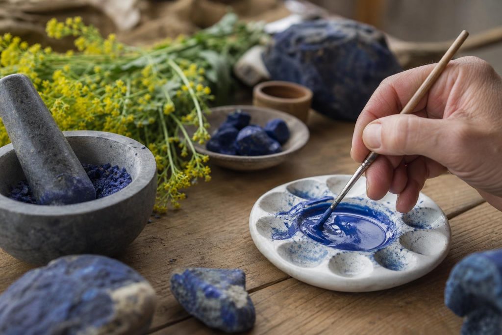 découvrez comment obtenir la couleur bleue en peinture de manière naturelle en utilisant des ingrédients et pigments d'origine végétale ou minérale.