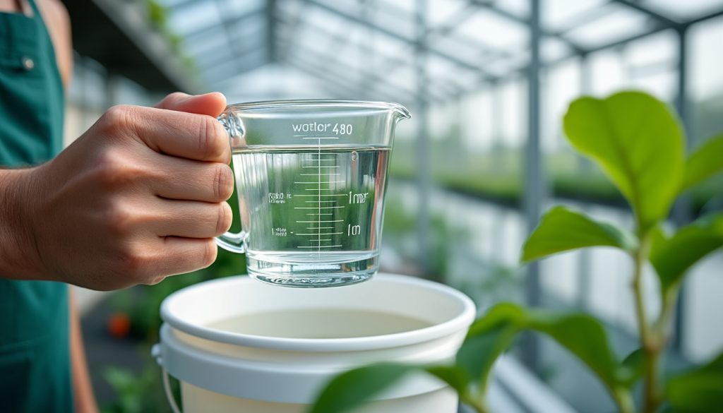 découvrez la quantité optimale de glyphosate 480 à diluer dans 5 litres d'eau pour un désherbage efficace et sûr.
