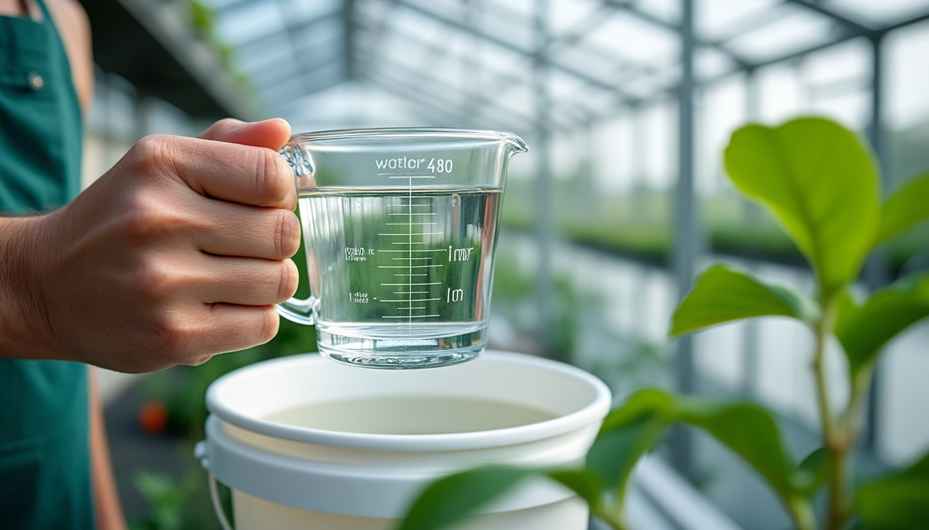 découvrez la quantité optimale de glyphosate 480 à diluer dans 5 litres d'eau pour un désherbage efficace et sûr.