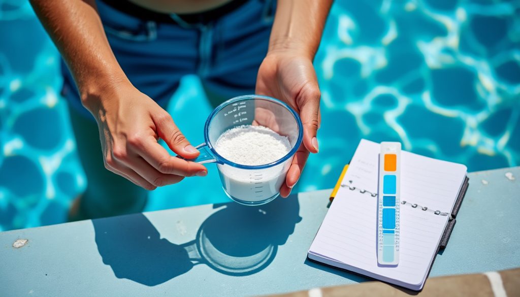 découvrez comment calculer facilement le dosage de chlore choc pour une piscine propre et saine, assurant une désinfection optimale et une eau cristalline.