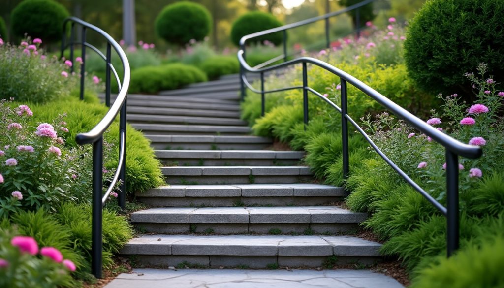 découvrez nos conseils pratiques pour aménager un escalier de jardin en pente, alliant sécurité et esthétisme, afin de valoriser et sécuriser votre espace extérieur.